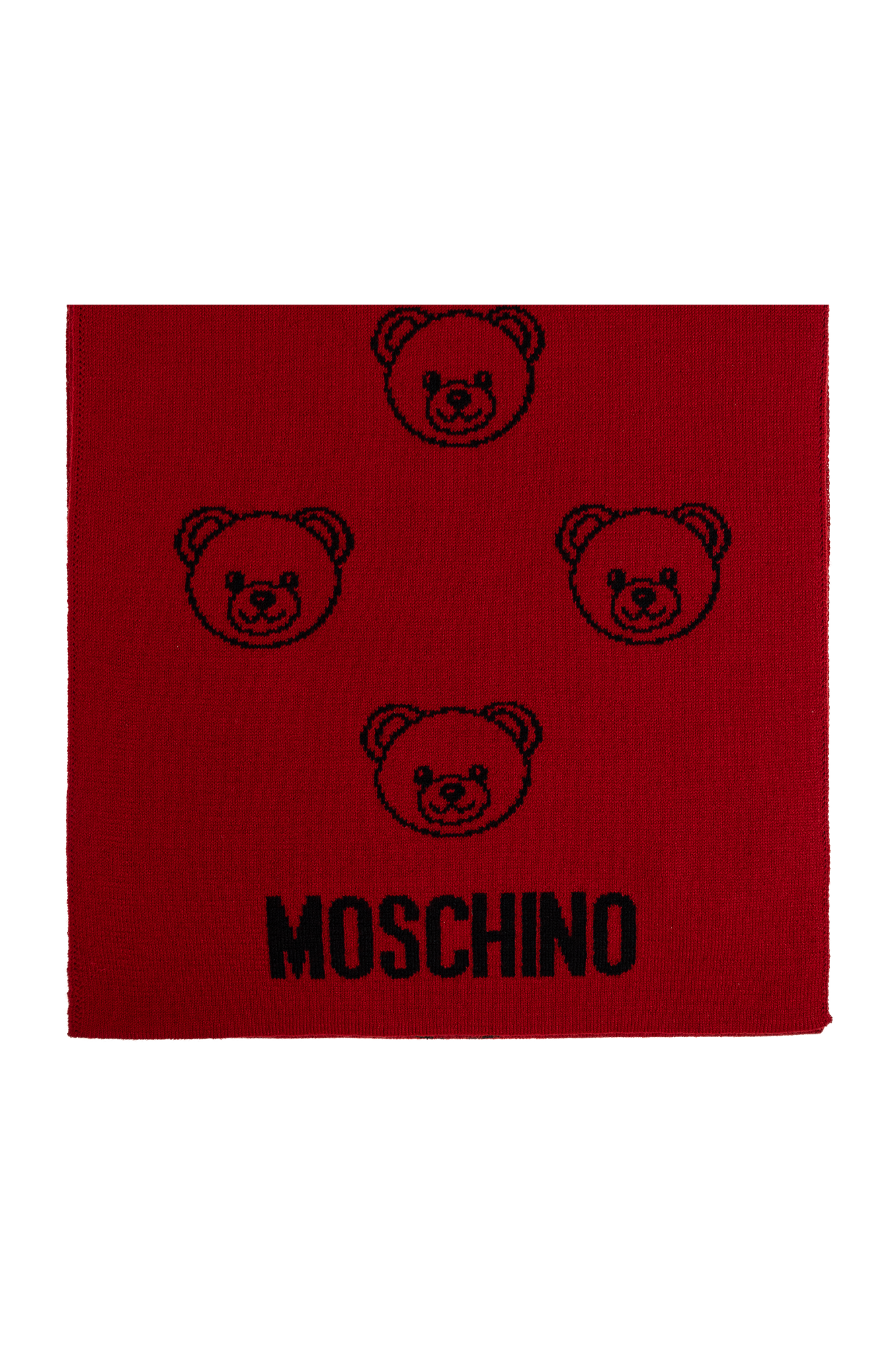Moschino Scarf with a characteristic teddy bear motif
